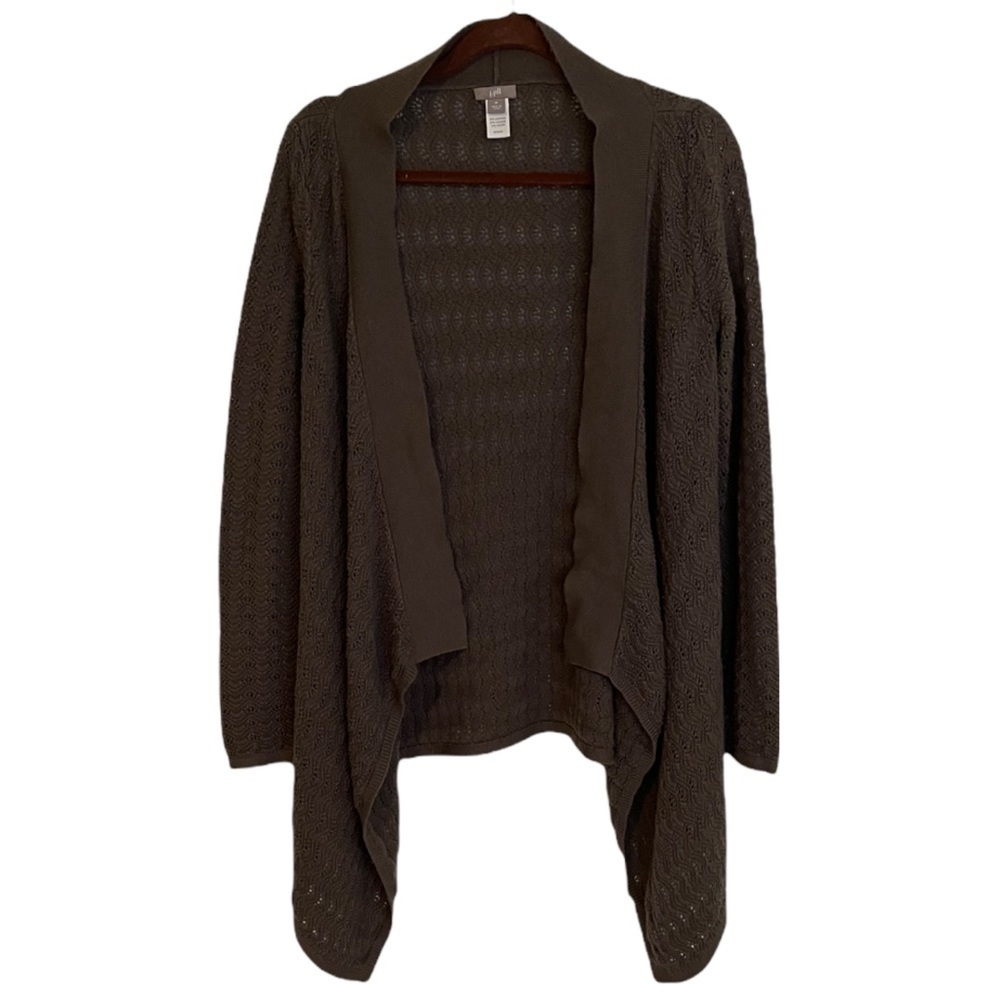 J. Jill draped front knit cardigan size M